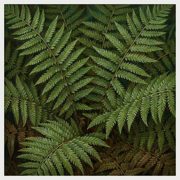Lush Green Fern Fronds