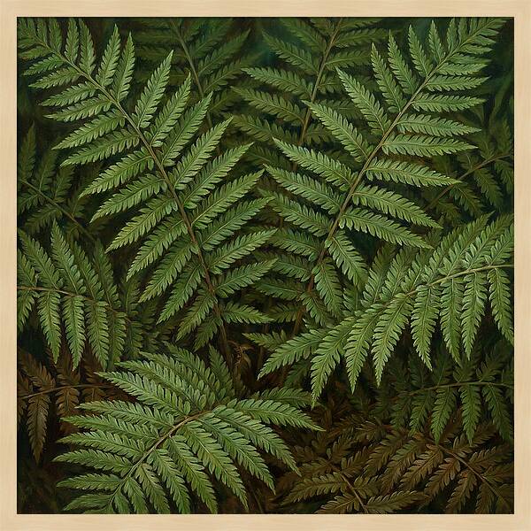 Lush Green Fern Fronds