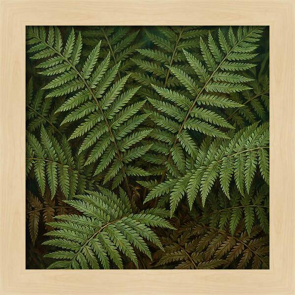 Lush Green Fern Fronds