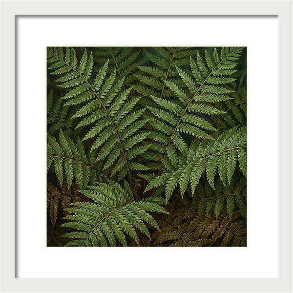Lush Green Fern Fronds