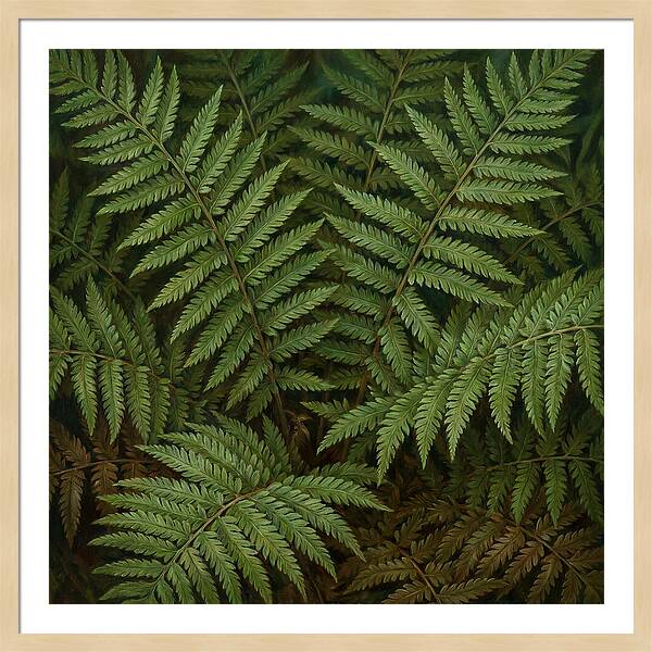 Lush Green Fern Fronds