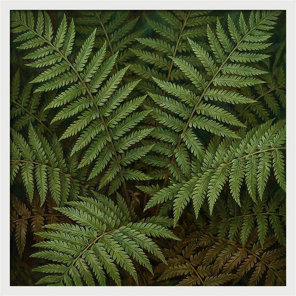 Lush Green Fern Fronds