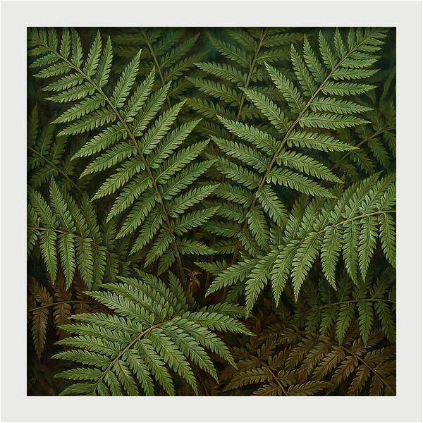 Lush Green Fern Fronds