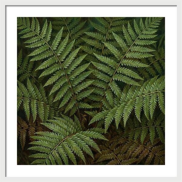 Lush Green Fern Fronds
