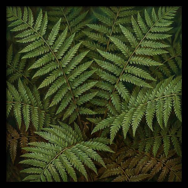 Lush Green Fern Fronds