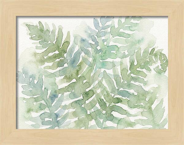 Lush Green Ferns Watercolor