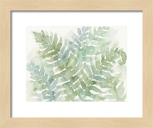 Lush Green Ferns Watercolor