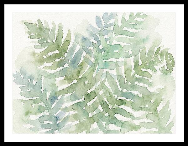 Lush Green Ferns Watercolor