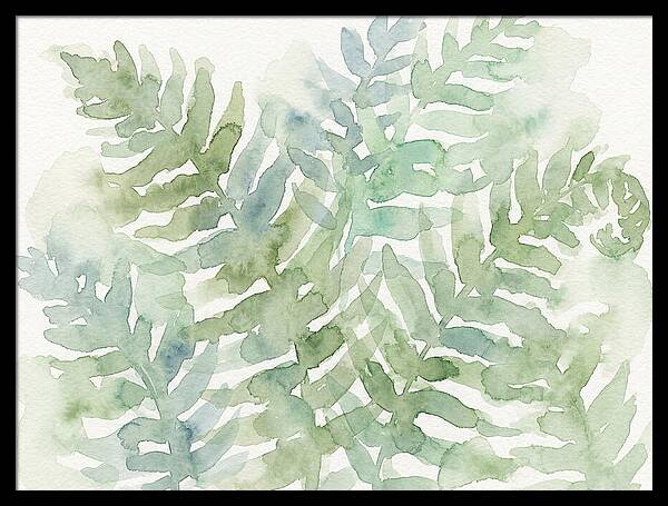 Lush Green Ferns Watercolor