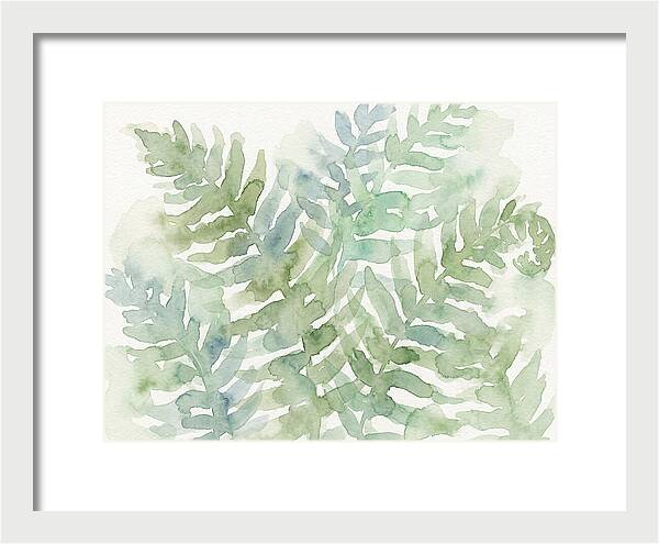 Lush Green Ferns Watercolor