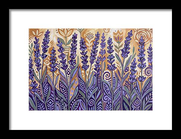 Lush Lavender Fields Under Blue Skies