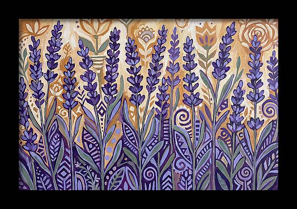Lush Lavender Fields Under Blue Skies