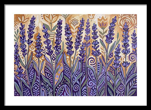 Lush Lavender Fields Under Blue Skies