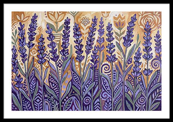 Lush Lavender Fields Under Blue Skies