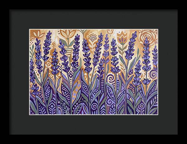 Lush Lavender Fields Under Blue Skies