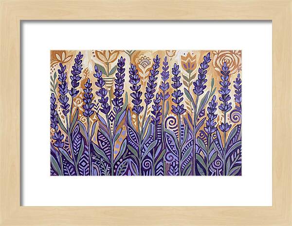 Lush Lavender Fields Under Blue Skies