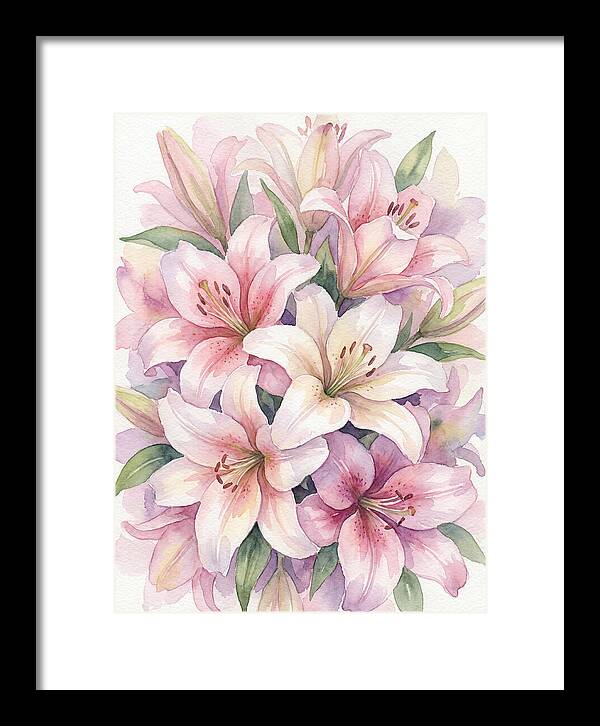 Lush Pink Lilies Bouquet