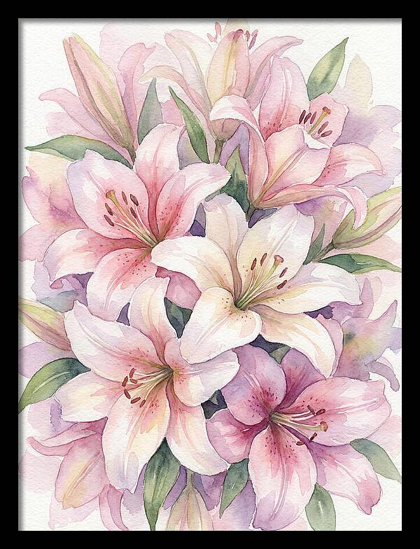 Lush Pink Lilies Bouquet