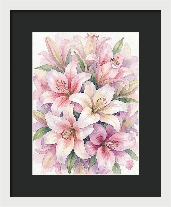 Lush Pink Lilies Bouquet