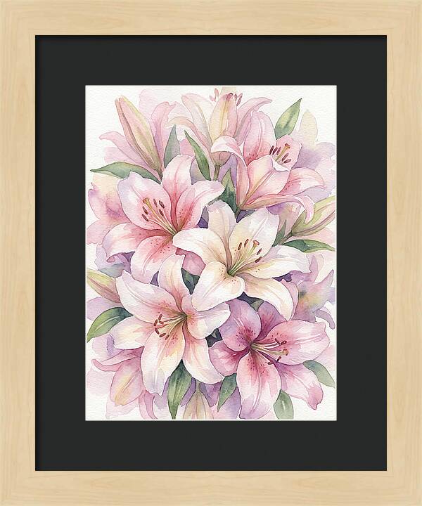 Lush Pink Lilies Bouquet