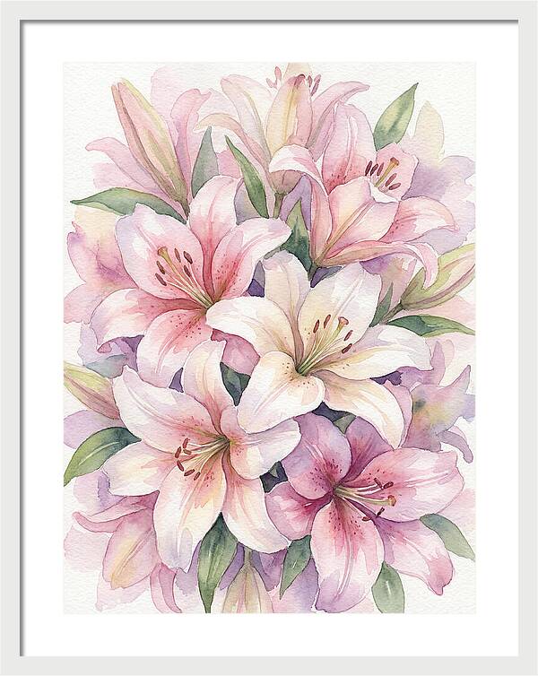 Lush Pink Lilies Bouquet