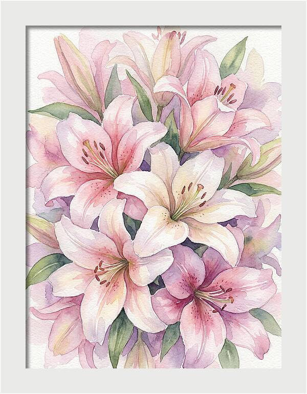 Lush Pink Lilies Bouquet