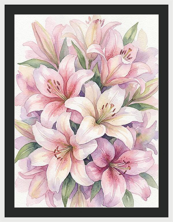 Lush Pink Lilies Bouquet