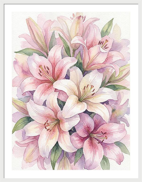 Lush Pink Lilies Bouquet