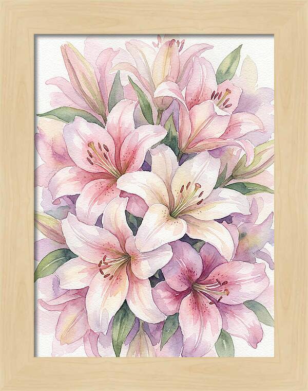 Lush Pink Lilies Bouquet