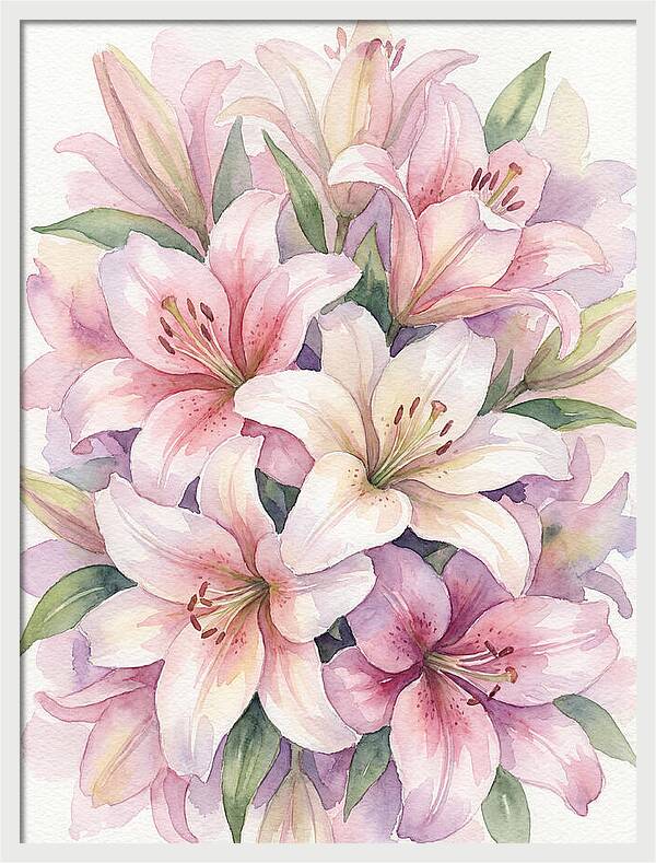 Lush Pink Lilies Bouquet