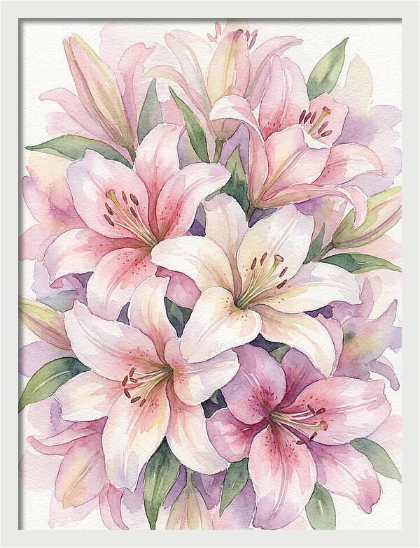 Lush Pink Lilies Bouquet