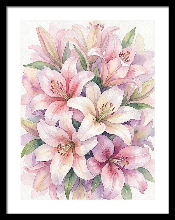 Lush Pink Lilies Bouquet