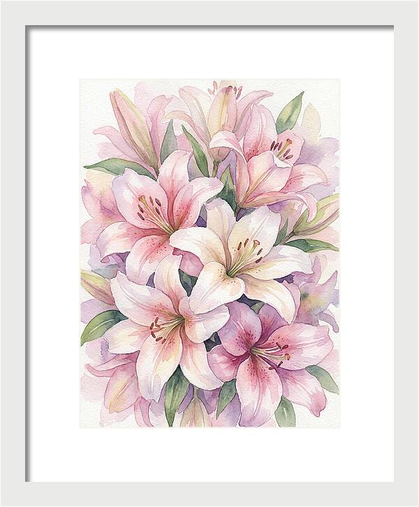 Lush Pink Lilies Bouquet