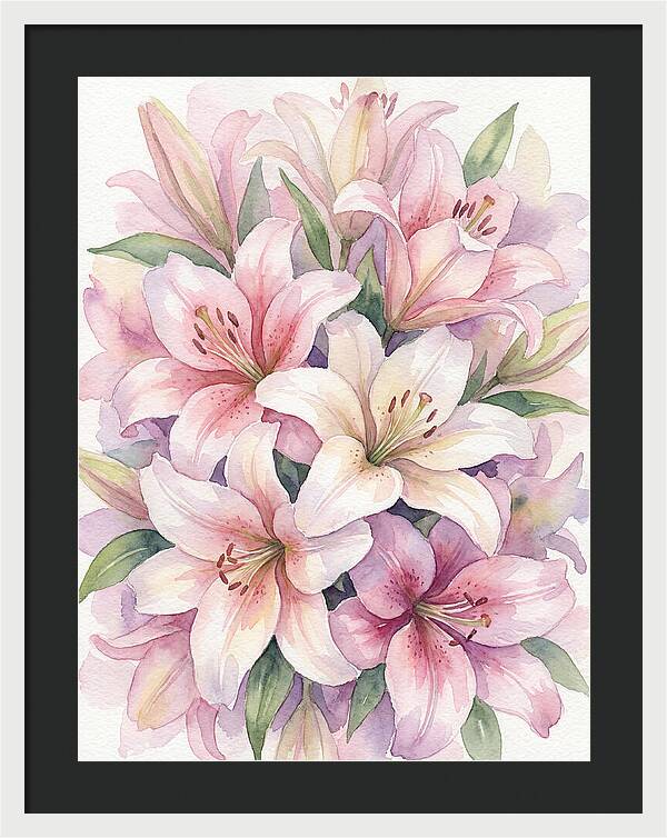 Lush Pink Lilies Bouquet