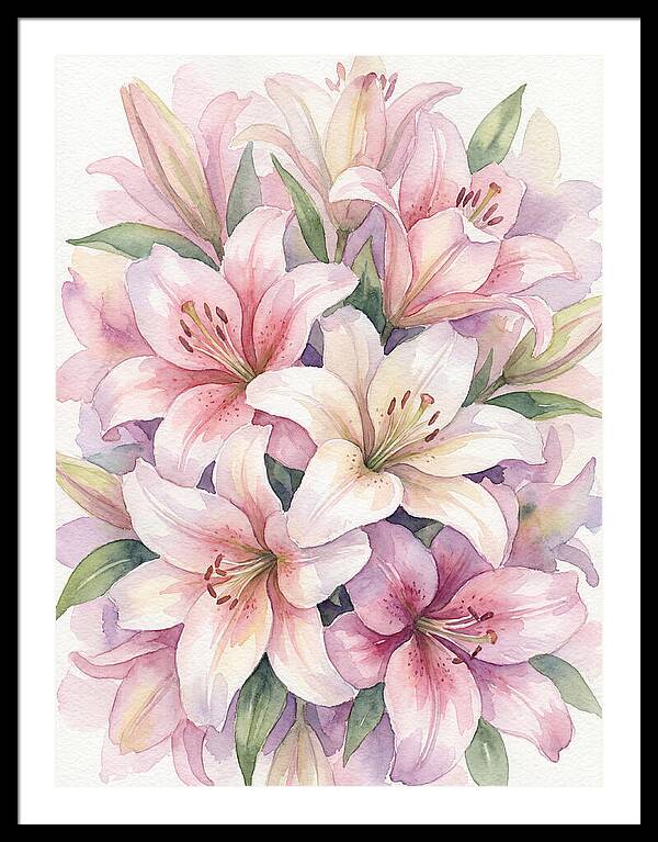 Lush Pink Lilies Bouquet