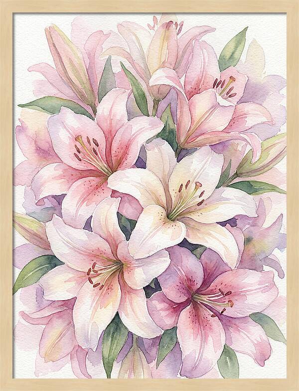 Lush Pink Lilies Bouquet