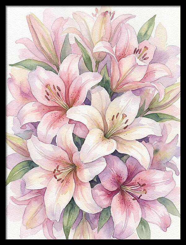 Lush Pink Lilies Bouquet