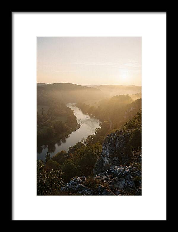 Lush River Valley At Dawn