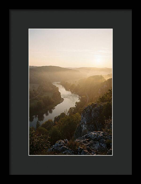 Lush River Valley At Dawn