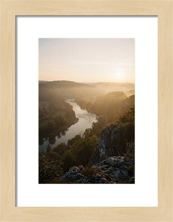 Lush River Valley At Dawn