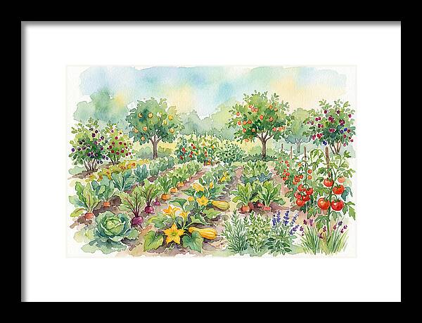 Lush Vegetable Garden Scene