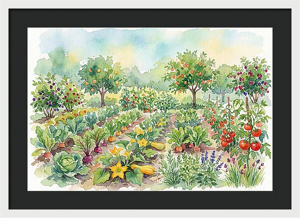 Lush Vegetable Garden Scene