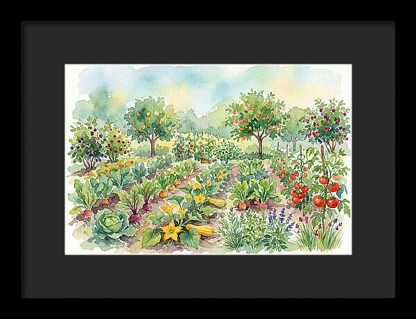 Lush Vegetable Garden Scene