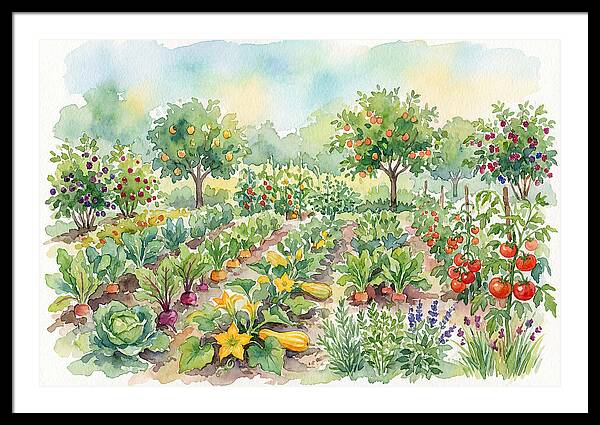 Lush Vegetable Garden Scene