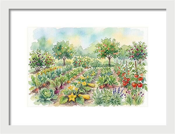 Lush Vegetable Garden Scene