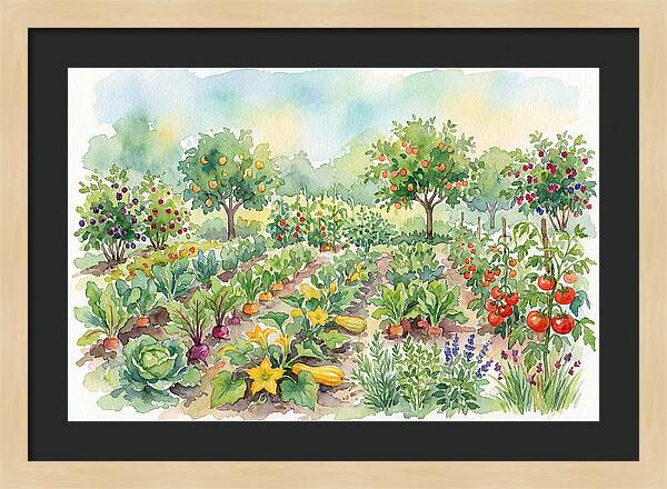 Lush Vegetable Garden Scene
