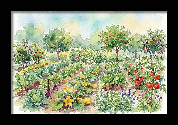 Lush Vegetable Garden Scene