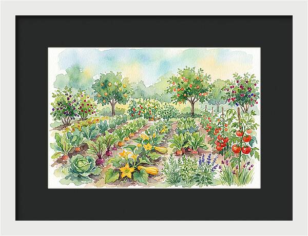 Lush Vegetable Garden Scene