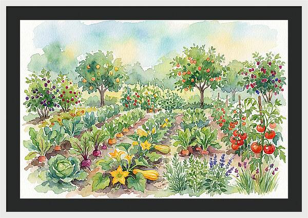 Lush Vegetable Garden Scene