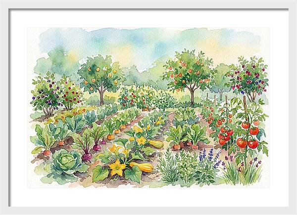 Lush Vegetable Garden Scene